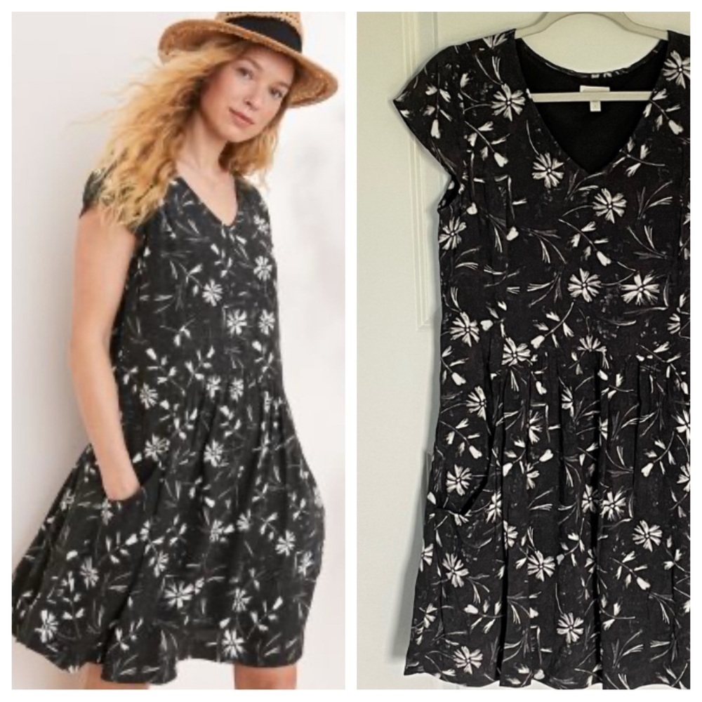 Garnet Hall floral summer day Dress black 35987
